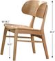 Winners Only® Uptown Natural Oak Barrel Back Dining Side Chair-3