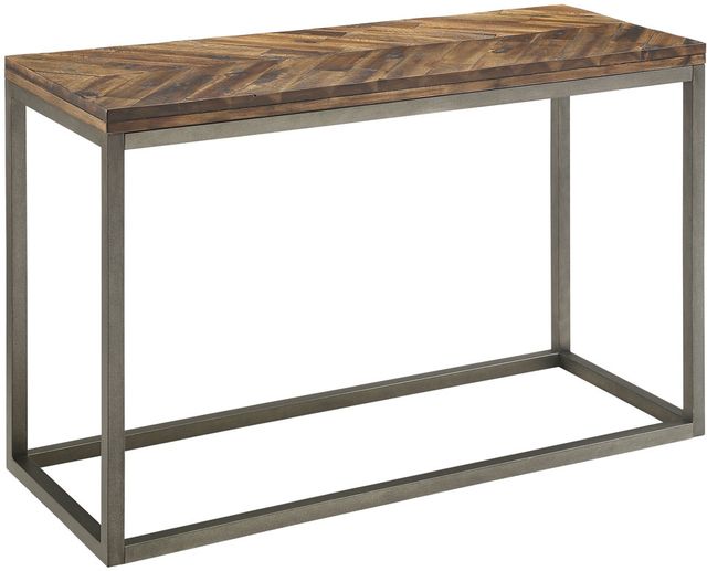 Steve Silver Co. Lorenza Smoky Honey Sofa Table with Gray Base-0