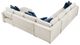 Homelegance® Isla 5-Piece Beige Sectional with Convertible and Reversible Chaise-5