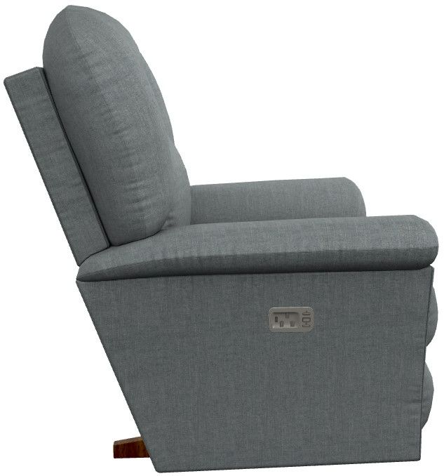 La-Z-Boy® Jasper Stonewash Power Rocking Recliner with Headrest-2