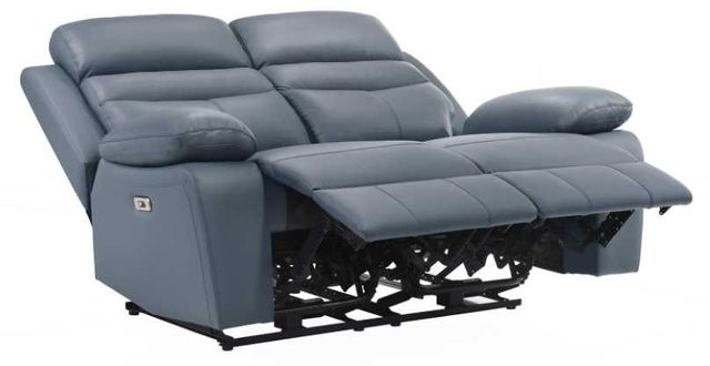 Homelegance® Hancock Blue Power Double Reclining Loveseat-4