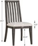 Winners Only® Maybrook Beige/Dark Oak Dining Side Chair-2
