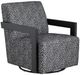 Crestview Collection Serengetti Black Swivel Accent Chair-0