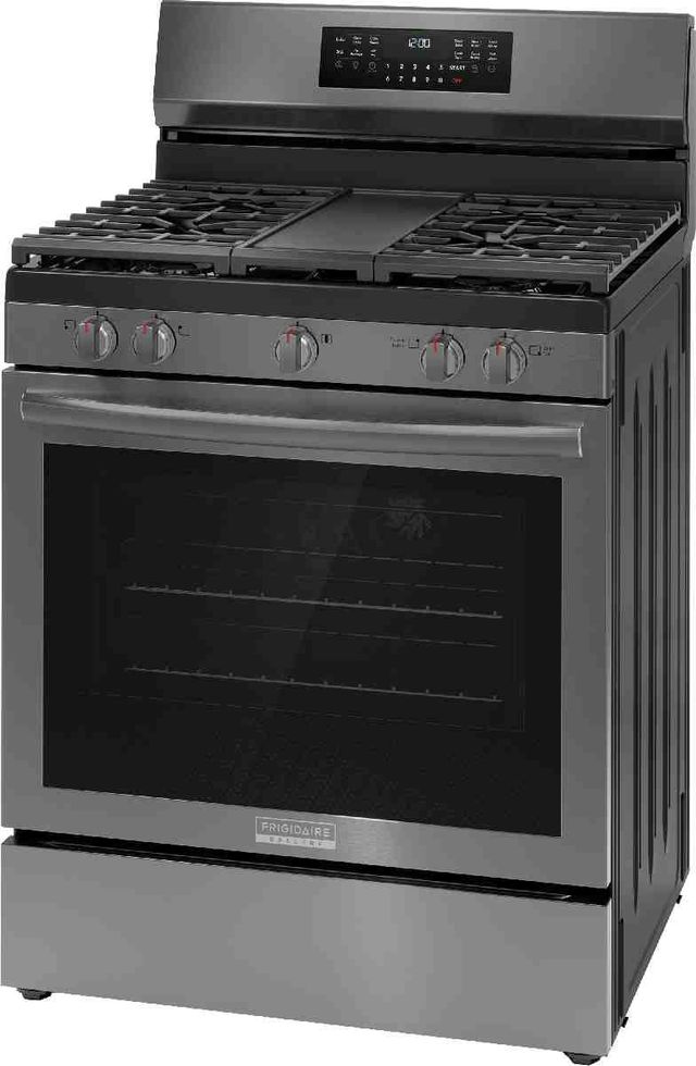 Frigidaire Gallery® 30" Smudge-Proof® Black Stainless Steel Freestanding Gas Range-2