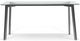 Korson Furniture Bates Glass Top Dining Table with Gray Metal Legs-1