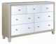 ACME Furniture Sliverfluff Champagne/Mirrored Dresser-0