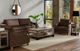 International Furniture Direct Olimpia Brown 39" Arm Chair-1