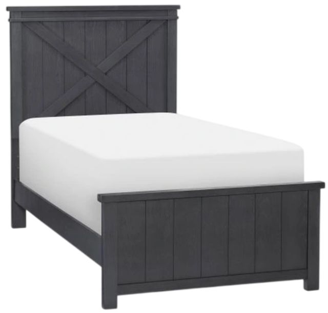 Legacy Kids Teen Flatiron Black Twin Panel Bed-0