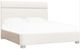 Hooker® Furniture Eleana Hanalei Oat California King Upholstered Panel Bed-3