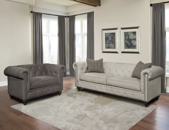 Marshfield Furniture Philip Gray Chair and a Half-2