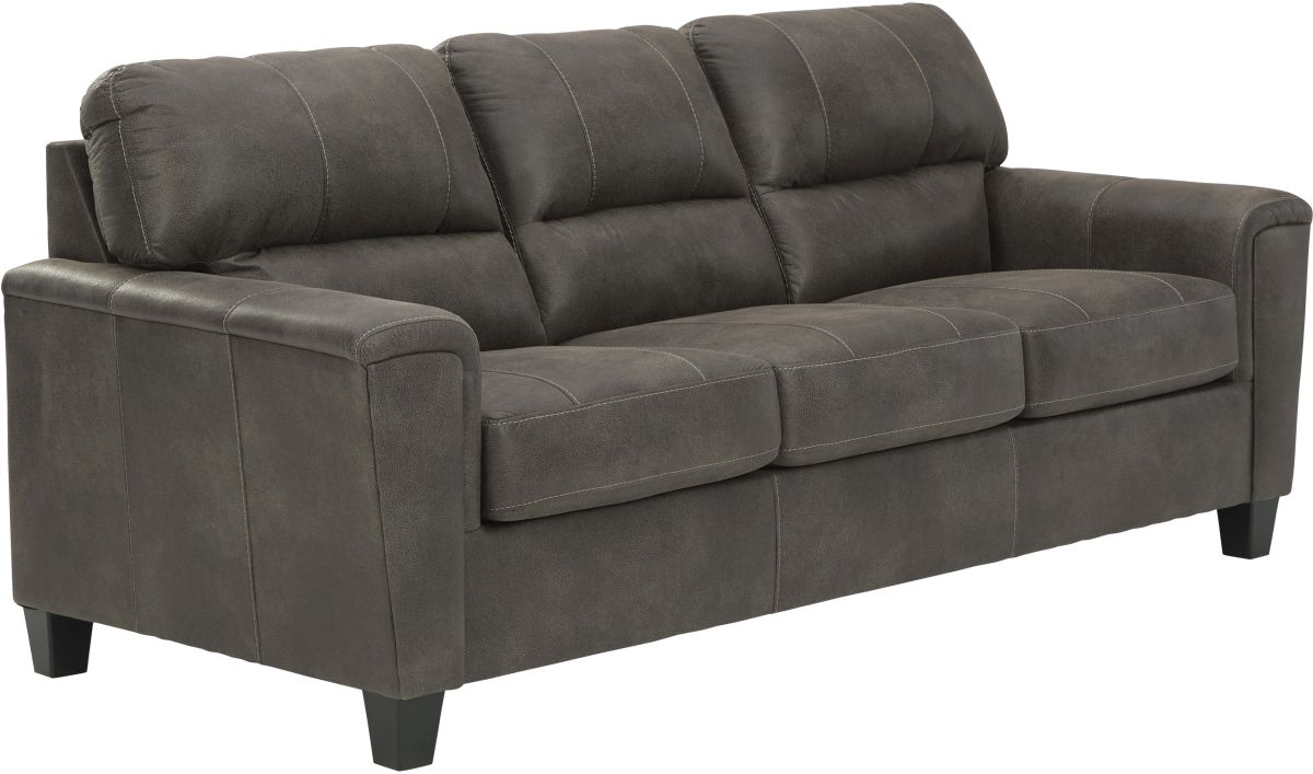 Signature Design by Ashley Navi Smoke Sofa Furniture Loft Osage City Kansas