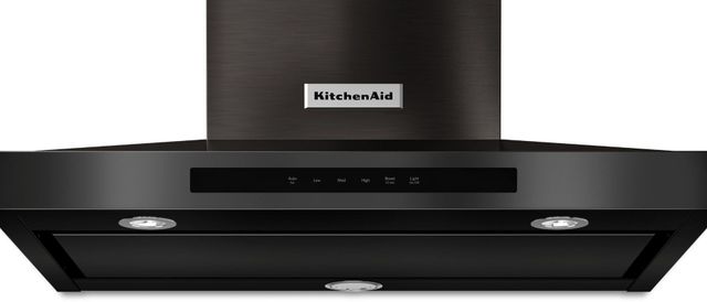 KitchenAid® 36" Black Stainless Steel with PrintShield™ Finish Wall Mount Canopy Range Hood-1