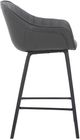 Armen Living Crimson Black/Gray Counter Stool-3