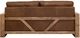 International Furniture Direct Ancora Brown Leather Loveseat-1
