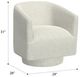 Emerald Home Brylee White Swivel Chair-2