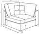 Coaster® Serene 6-Piece Beige Modular Sectional-3