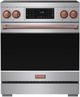 Thor Kitchen® Gordon Ramsay Collection 30" Stainless Steel Pro Style Induction Range with Tilt Panel Touch Control and Rose Gold Trim-0