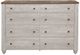 Mazin Furniture Nashville Antique White and Brown Dresser-0