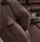 Signature Design by Ashley® Punch Up 5-Piece Walnut Power Reclining Sectional-3