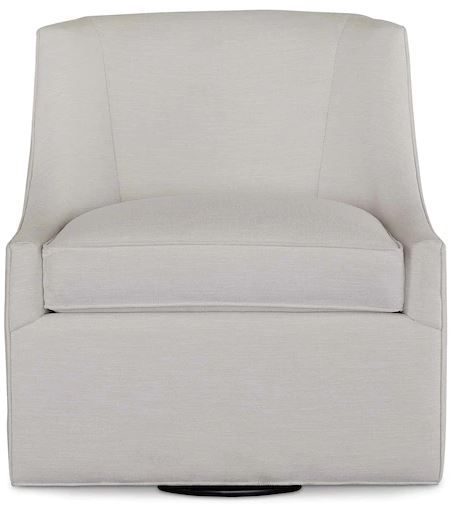Bassett® Furniture Sylva Gray Swivel Chair-0