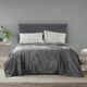 Olliix by Madison Park Microlight Grey Full/Queen Blanket-1