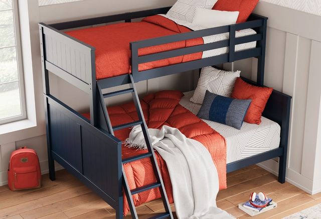 Signature Design by Ashley® Nextonfort Blue Twin/Full Bunk Bed-3