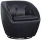 Flexsteel® Wade Dark Blue Swivel Chair-0