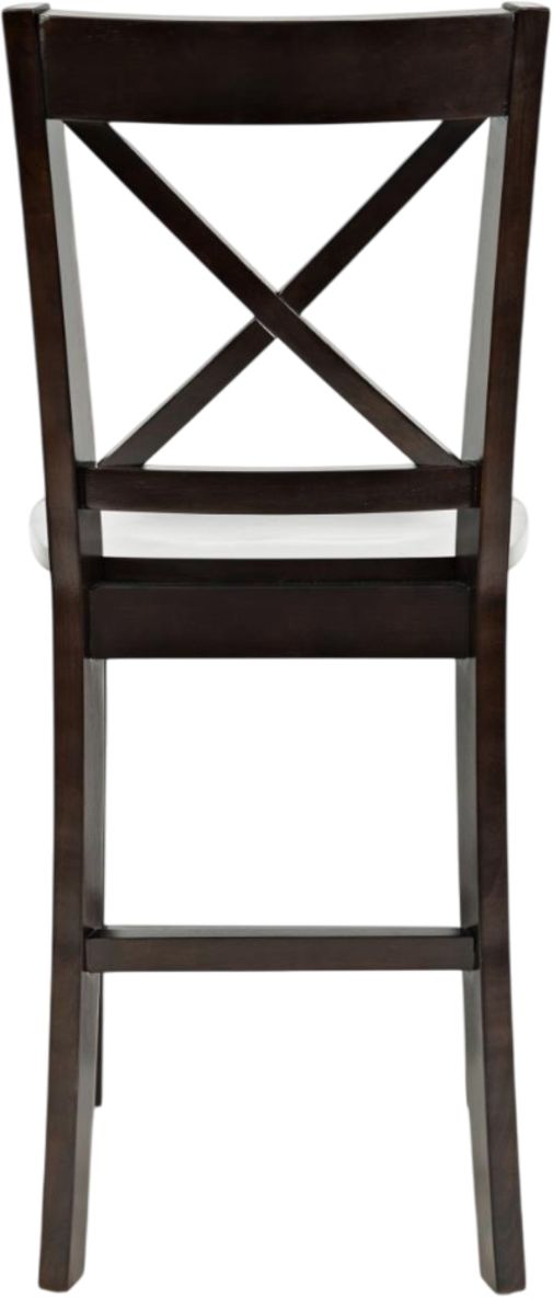 Jofran Inc. Simplicity Espresso X-Back Counter Stool-3