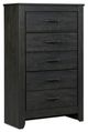 Signature Design by Ashley® Brinxton 4-Piece Charcoal Full Panel Bed Set-4