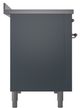 Ilve® Nostalgie II Noblesse 48'' Blue Gray Pro Style Induction Range with Copper Trim-2