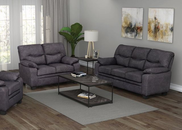 Coaster® Meagan 2-Piece Charcoal Living Room Set-0