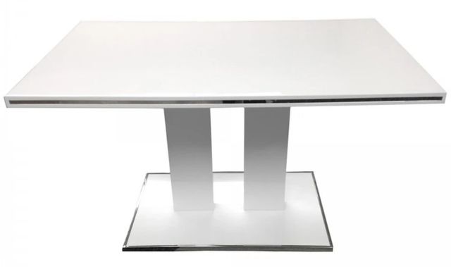 Armen Living Amanda White Dining Table-0
