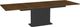 Amisco Customizable Lucarelli 108" Rectangular Extendable Table with 1" Walnut Veneer Top and 1 Leaf-1