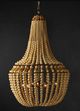 Currey & Company Penelope Antique Brass/Beige Chandelier-5