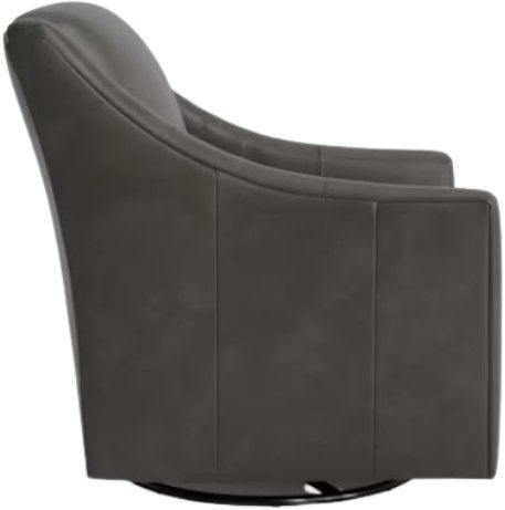 Bassett® Furniture Customizable Corinna Leather Swivel Chair-2