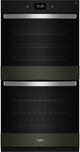 Whirlpool® 30" FingerPrint Resistant Black Stainless Steel Double Electric Wall Oven-0