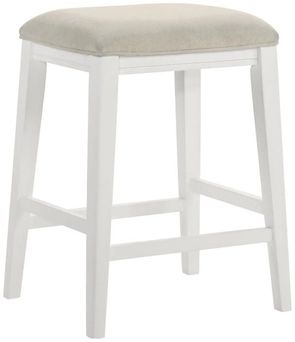 Armen Living Jane 3-Piece Dune Cloud/White Counter Stool Set-0