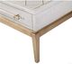 Bassett Mirror Perrine White Cocktail Table with Antique Gold Base-2