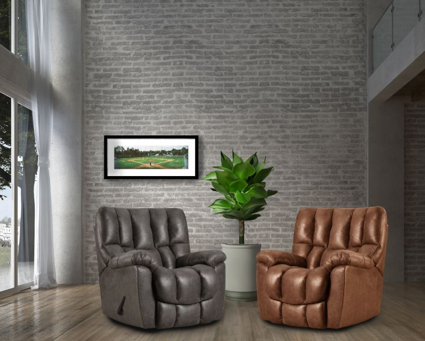 HomeStretch Cooperstown Tar Oversized Rocker Recliner | Big