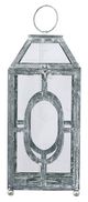 A & B Home Clear/Silver Distressed Lantern-1