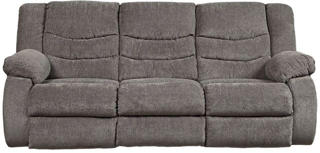 Signature Design by Ashley® Tulen Gray Reclining Sofa-0