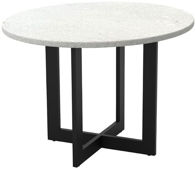 Lane Venture® Foley Round Outdoor Aluminum/Stone Dining Table-0