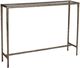 Renwil® Nara Glass Top Console Table with Antique Brass Frame-0