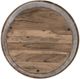 A & B Home Brown Drum-Shaped Natural Wood Coffee Table-3