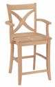 John Thomas Furniture® Customizable Select Vineyard 24" Arm Counter Stool-0