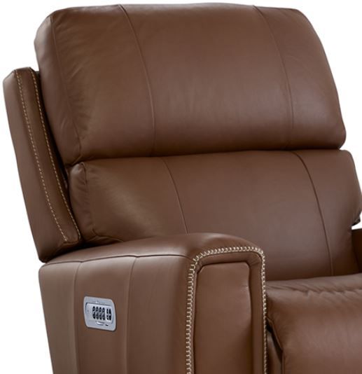 La-Z-Boy® Apollo Caramel Leather Power Rocking Recliner with Headrest and Lumbar-1