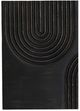 Moe's Home Collection Passages Washed Black Carved Wood Wall Art-4
