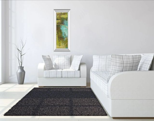 Classy Art Aller Chartreuse III by Patrick St. Germain Mirror Framed Wall Art-2