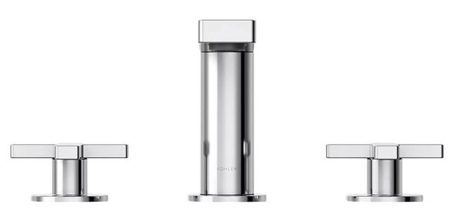 KOHLER® Composed® Polished Chrome Widespread Bathroom Sink Faucet with Cross Handles-1