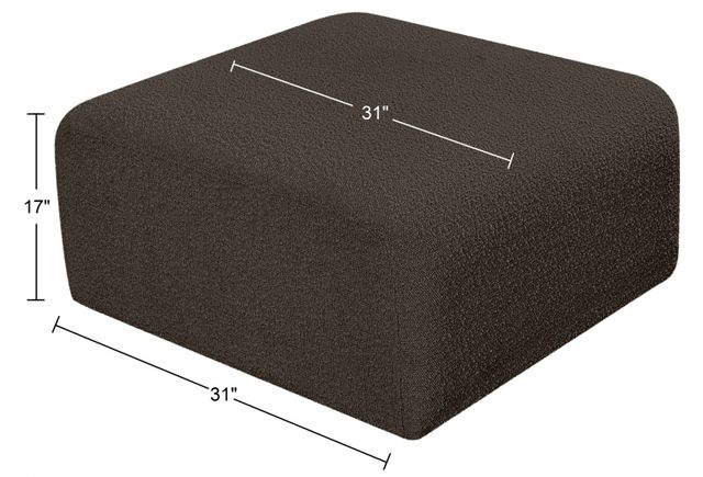 Meridian Furniture Arc Brown Ottoman-3